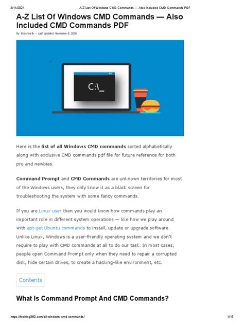 Command-Prompt Commands PDF 的图像结果