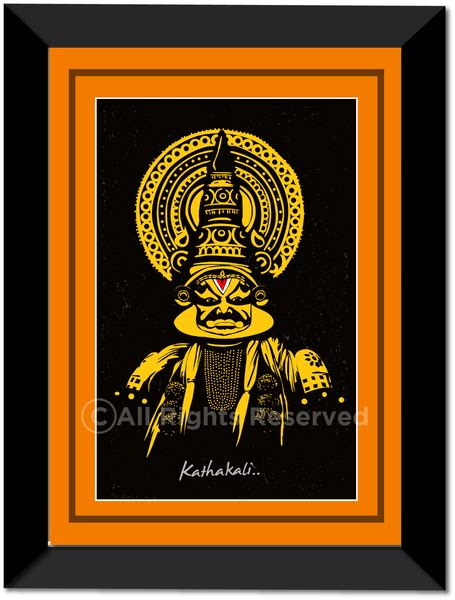 KATHAKALI - The King of Dance Wall Poster / Frame – Peacockride