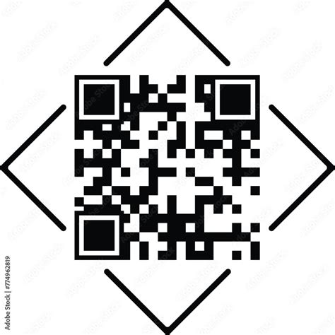 Scan QR code icon. Digital scanning qr code. QR code scan for smartphone. QR code for payment ...