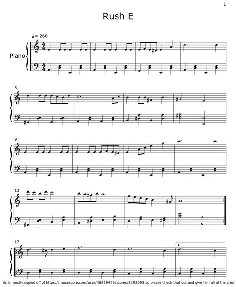 Image result for Rush E Piano Tutorial