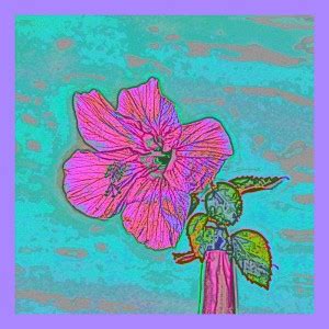 Hibiscus in Paper Print - PixTopper Artist Community posters - Floral ...