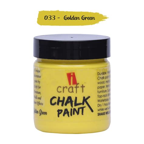 iCraft Chalk Paint Golden Green - 100 ML