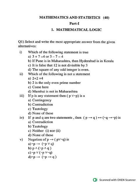 Image result for Math Logic Theory Examples
