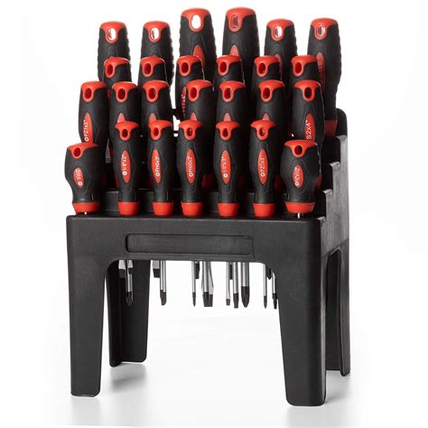 26 Piece Magnetic Screwdriver Set with Organizer Rack : Amazon.in: Home ...