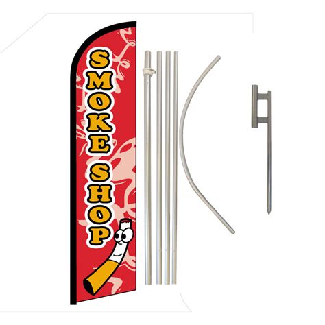 Buy Smoke Shop Full Curve Swooper Windless Advertising Flag Vape Shop ...