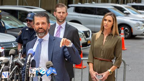Donald Trump's sons Don Jr. and Eric Trump react to sweeping guilty ...