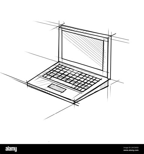 Generic Laptop Computer Drawing 的图像结果