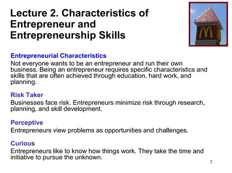 characteristics of entrepreneurs | PPT