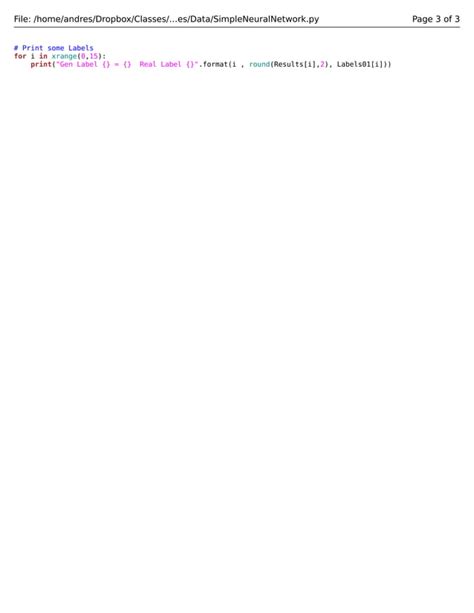 How to Code a Neural Network in Python 的图像结果