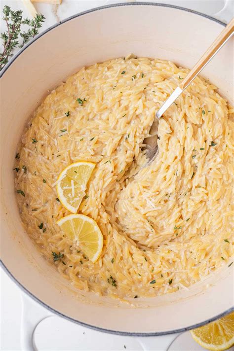 Lemon Parmesan Orzo (Orzo Side Dish) - Everyday Delicious