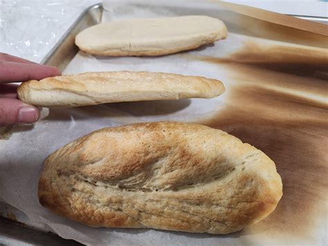 Attempt 2 at baking banh mi bread... (Overproofed!!!) : r/bakingfail