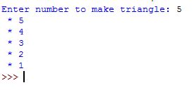 Image result for Python for Loop Asterisk Code