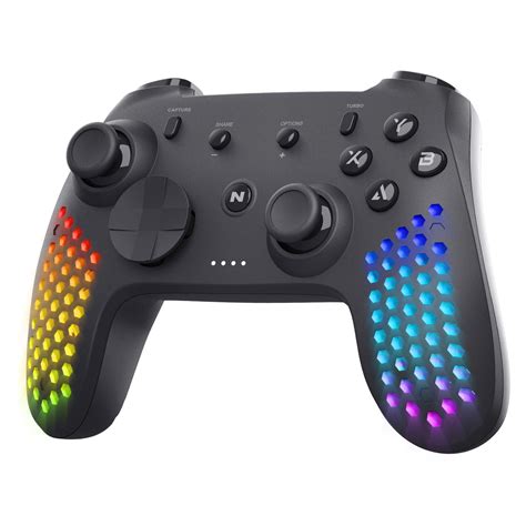 Nitho Hexagon Wireless RGB Controller for PC, Switch, Android, iOS and ...