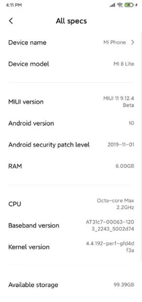 Che sorpresona: Xiaomi Mi 8 Lite riceve MIUI 11 basata su Android 10 ...