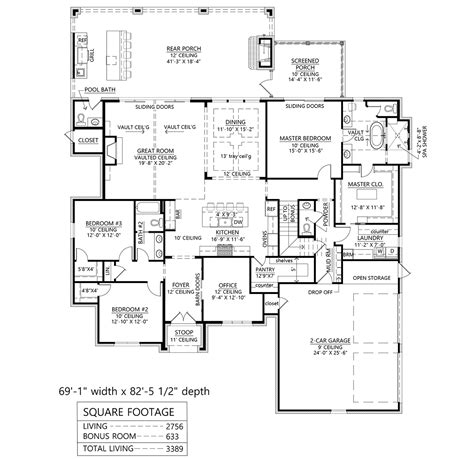 Modern European Style Home Plan With Over 2700 SQ FT