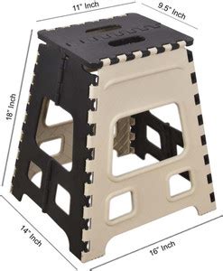 Dev Enterprise 18 inch Space Saving Plastic Foldable Step Stool ...