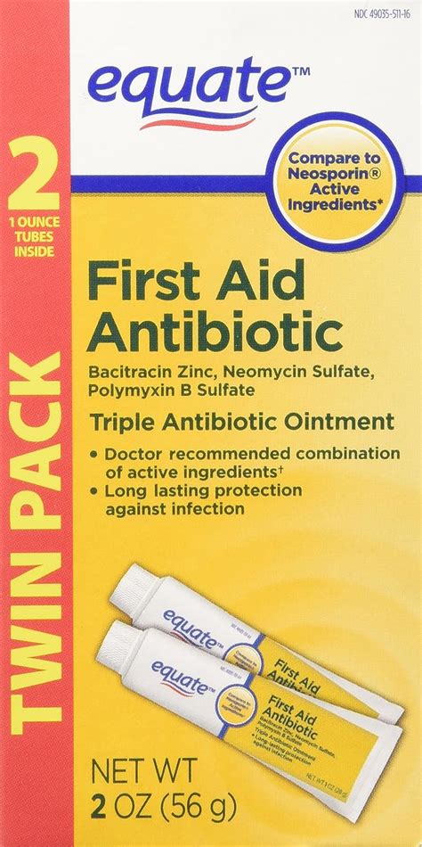Equate Triple Antibiotic First Aid Ointment, 1 Ounce India | Ubuy