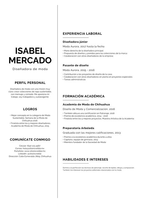 Ejemplo De Curriculum