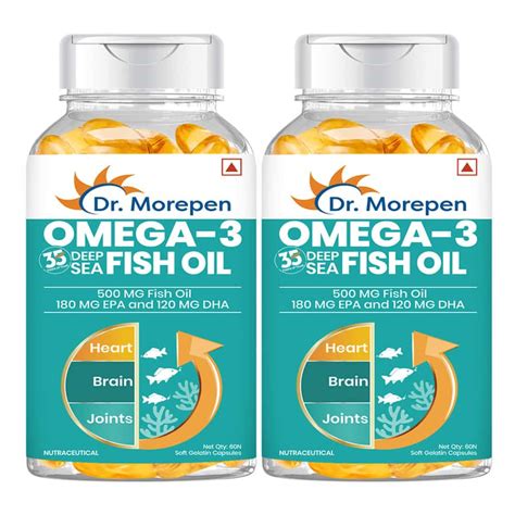 Buy DR. MOREPEN OMEGA 3 DEEP SEA FISH OIL CAPSULES FOR HEALTHY HEART ...