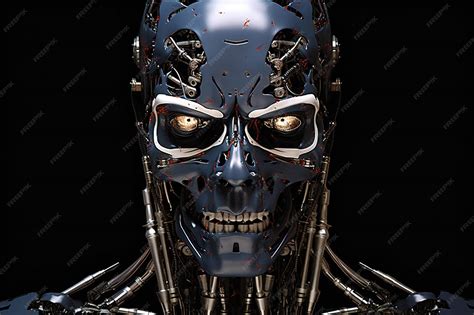 Alien Cyborg Black Background 的图像结果