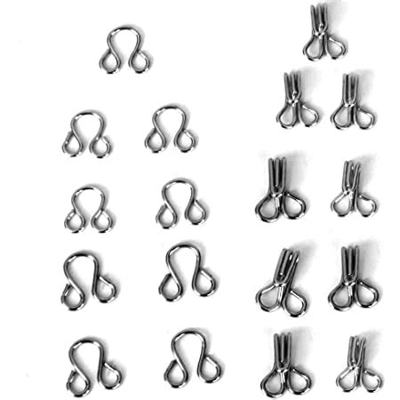 100 Pairs Durable Stainless Steel Blouse Eyes/Hooks For Tailoring and ...
