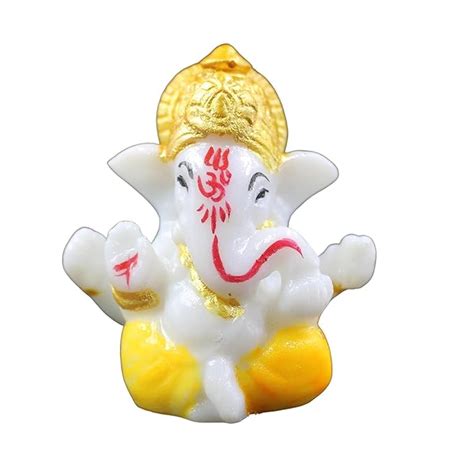 Handicrafts Villa Mini Ganesha Murti for Home Décor, Car Dashboard ...