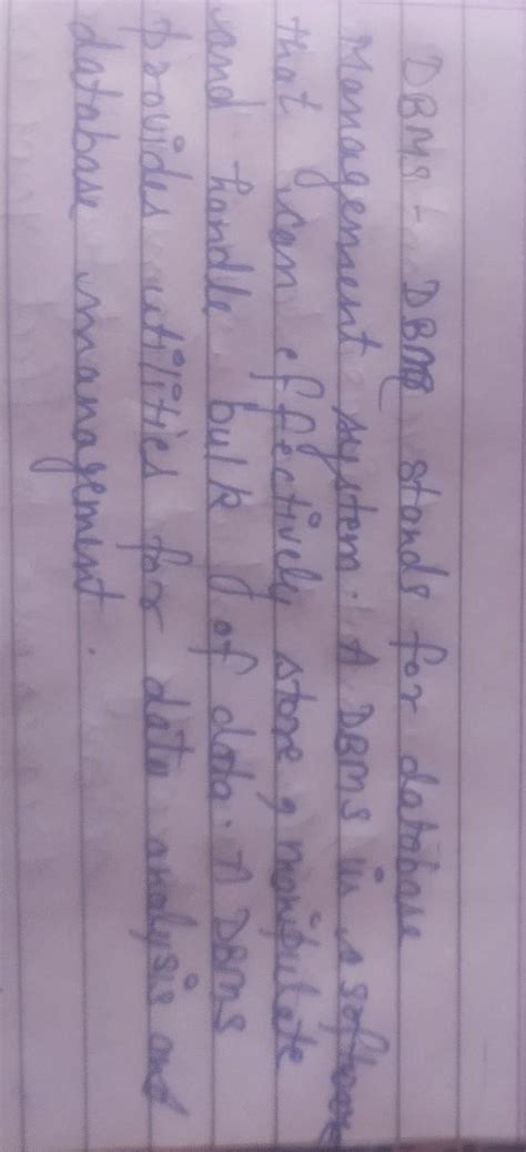 Write short notes on DBMS architecture. - Brainly.in