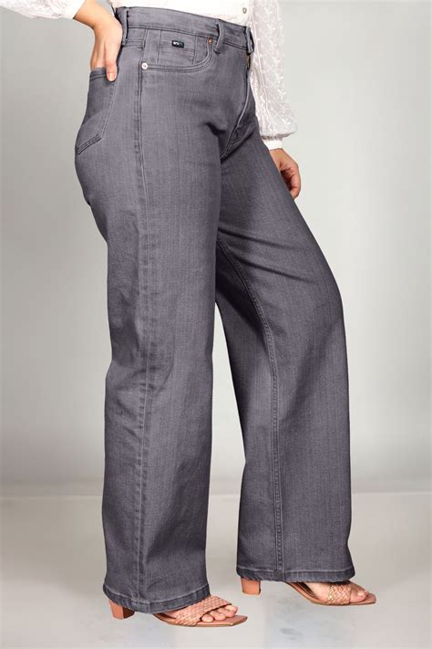 Shop Custom-Made Charcoal Wide Leg Jeans for Women – Enim Custom Clothing