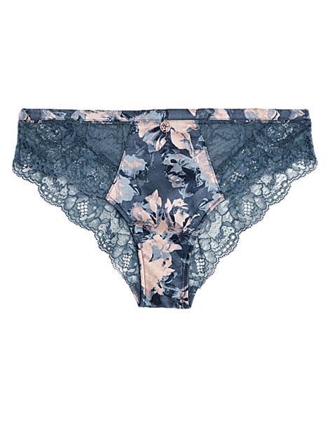 Buy Lunaria Silk Brazilian Knickers at Marks & Spencer