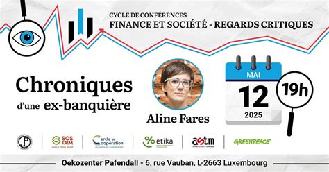 Conférence gesticulée : Chroniques dune ex-banquière, Neien Oekozenter ...