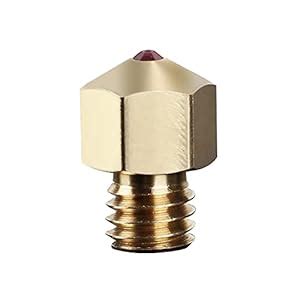 Adium High Temperature MK8 Ruby Nozzle 0.4mm 3D Printer Parts for 1 ...