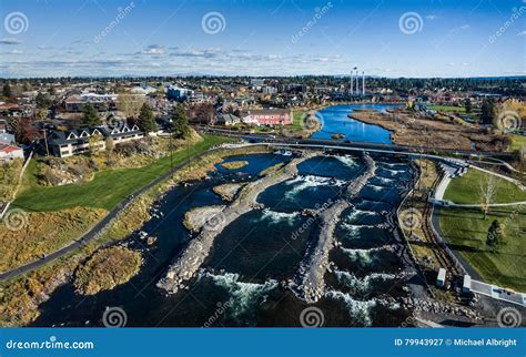 The Bend, Oregon Whitewater Park Stock Image - Image of mill ...