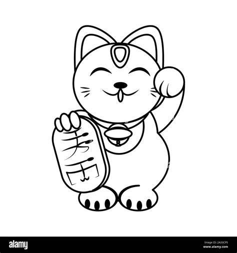 Chinese Lucky Cat icon Stock Vector Image & Art - Alamy