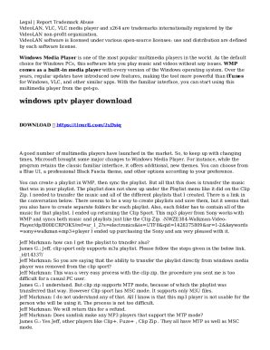 Fillable Online Windows ptv Player Download Fax Email Print - pdfFiller