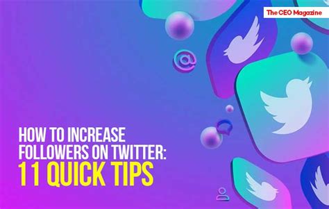 Increase Followers on Twitter