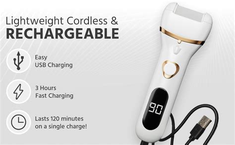 Lifelong Rechargeable Callus Remover for Feet | Electronic Foot ...