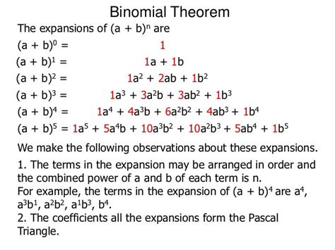 Image result for Binomial Theorem Explained