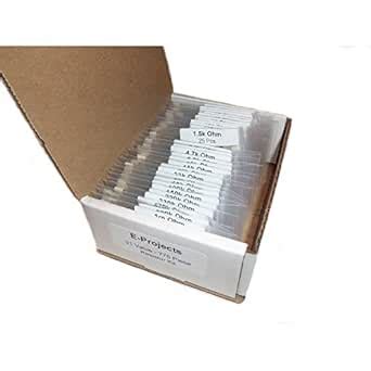 E-Projects - 775 Piece, 31 Value, E6 Resistor Kit (10 Ohm - 1M Ohm ...