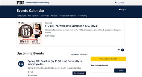How do I get access to the FIU Calendar? | FIU Core Resource Hub