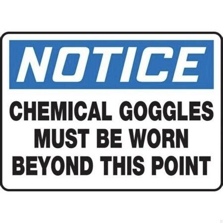 Accuform OSHA NOTICE SAFETY SIGN CHEMICAL MPPE862VA MPPE862VA | Zoro