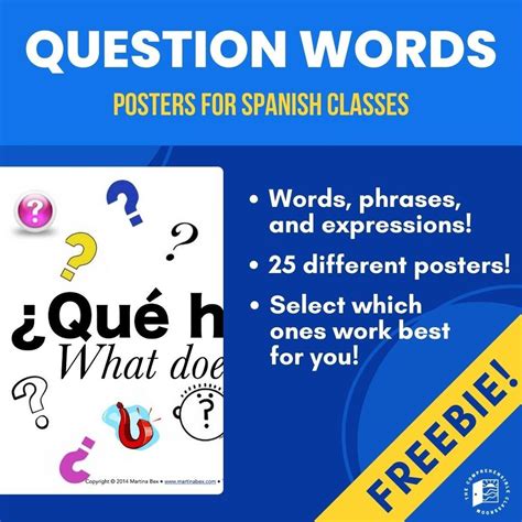 Spanish Question Words And Meanings Questions Archives Spanish