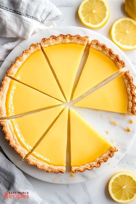 Traditional French Lemon Tart Recipe (Tarte au Citron)