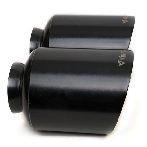 Vicrez Exhaust Tip 5" Inch Ceramic Black Set vzp100109 | Dodge Charger V8 5.7L/6.2L/6.4L 2015-2023