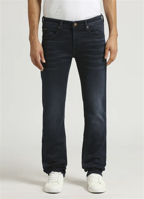 Vapour Dark Blue Mid Rise Slim Fit Jeans | Pepe Jeans India