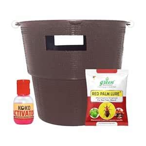 Green Revolution Pack of 2 Pheromone Trap & Lure for Red Palm Weevil ...