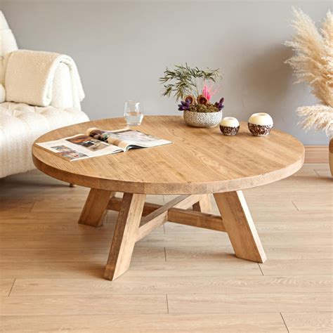 Timber Round Coffee Table: Timeless Style for Modern Living Rooms