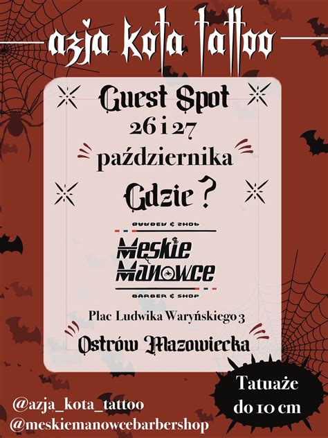 Azja Kota Tattoo w Męskie Manowce- Ostrów Mazowiecka, Męskie Manowce ...
