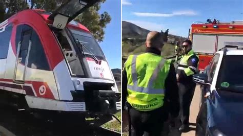 Train hits crane in Spain's third crash within days