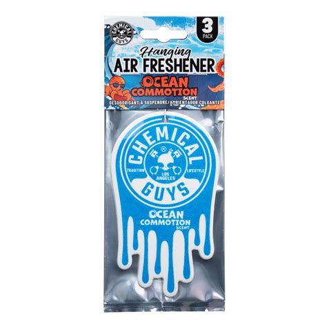 Chemical Guys"Ocean Commotion" Scent Paper Hanging Air Freshener ...