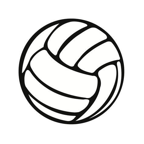 Free Volleyball Clip Art Black And White, Download Free Volleyball Clip ...